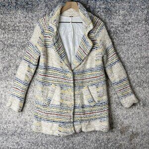Free People Coat Womens XS Wool Alpaca Mohair Blend Button Up Jacket